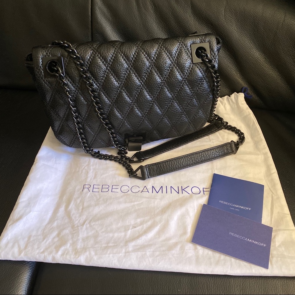 Rebecca Minkoff Leah Black Crossbody Shoulder Bag